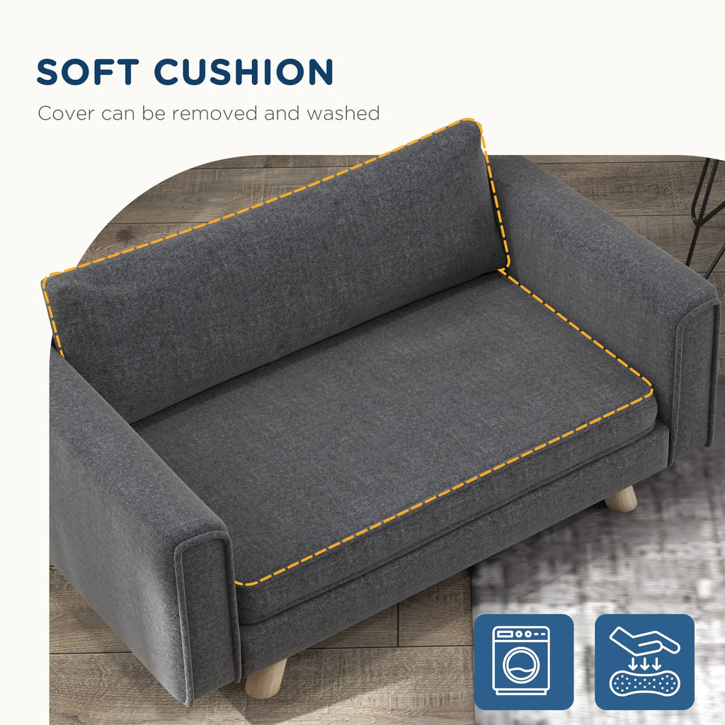 Elevated Dog Sofa for Small and Medium Dogs, Gray S827630