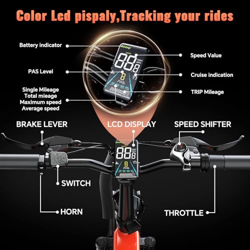 Folding Electric Bike for Adults Full Suspension, 20" Fat Tire D6225