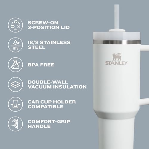 Insulated Stainless Steel Tumbler with Straw 40 oz Y54318