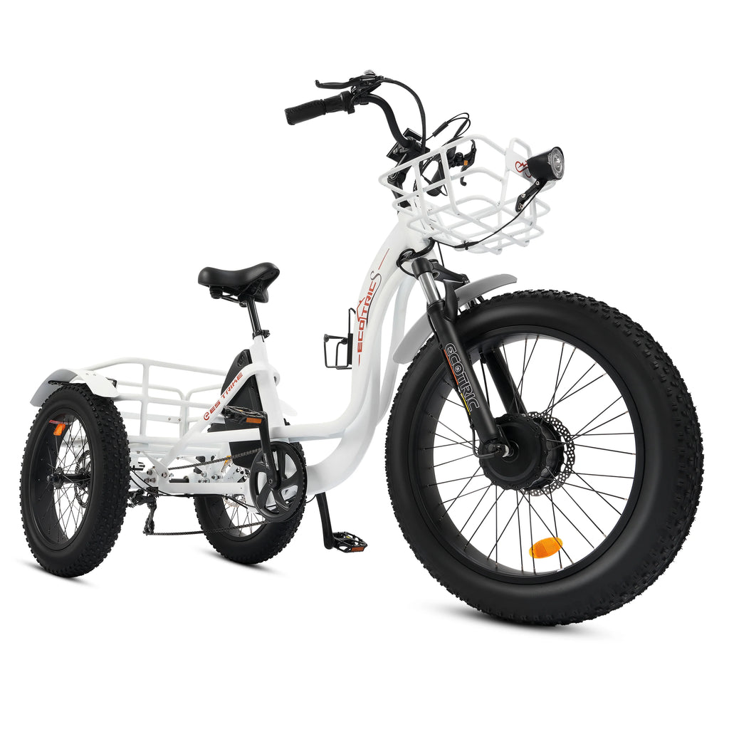 Electric Tricycle for Adults with Basket, 750W 48V, Step-Thru 3-Wheel S34565