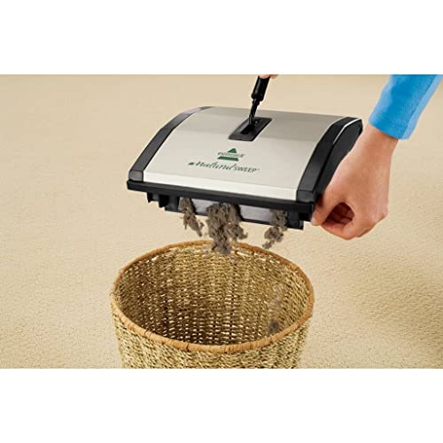 Carpet and Floor Sweeper with Dual Rotating Brushes and Corner Edge Brushes T951668