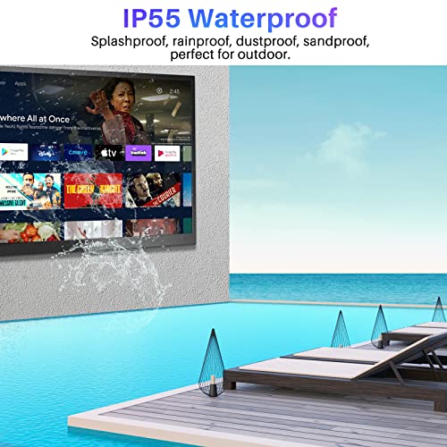 Outdoor TV 55 inch 4K Weatherproof Television for Outside J6266