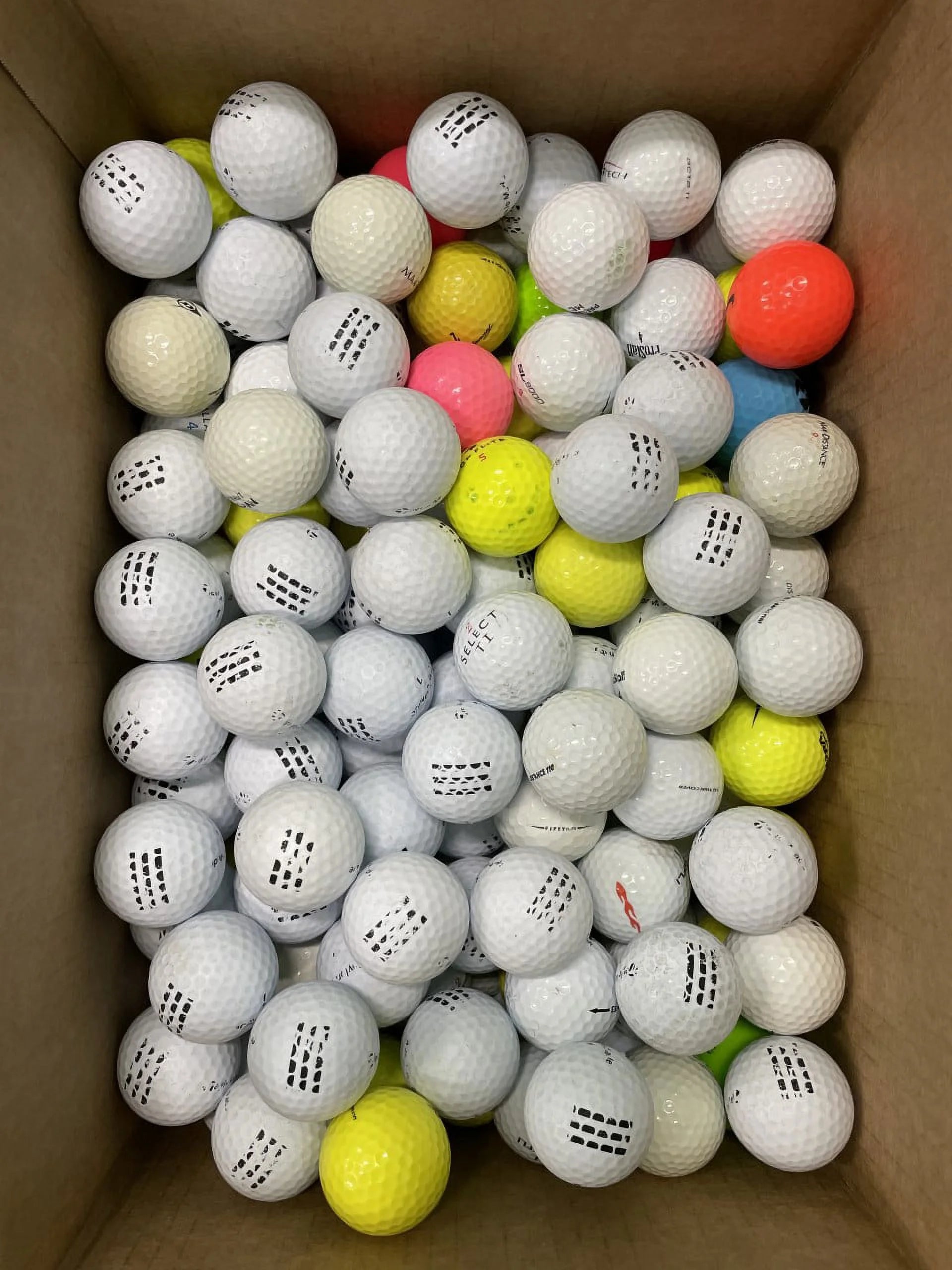 72 Pack Recycled Golf Balls with Mesh Bag B478580