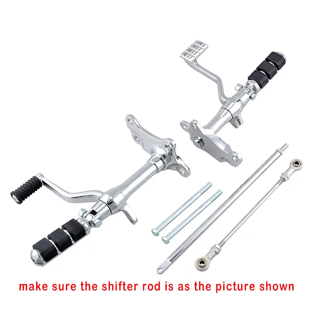 Chrome Billet Forward Controls Kit for Harley Sportster XL 883 1200 1991-2003 I939712