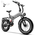 Folding Electric Bike for Adults Full Suspension, 20" Fat Tire D6225