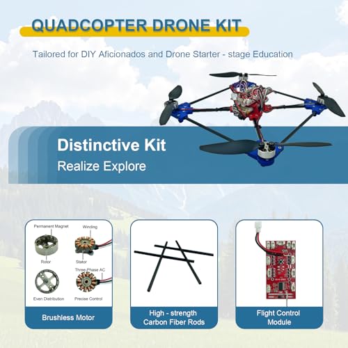 DIY Drone Kit with Brushless Motor and Optical Flow Hovering H635674