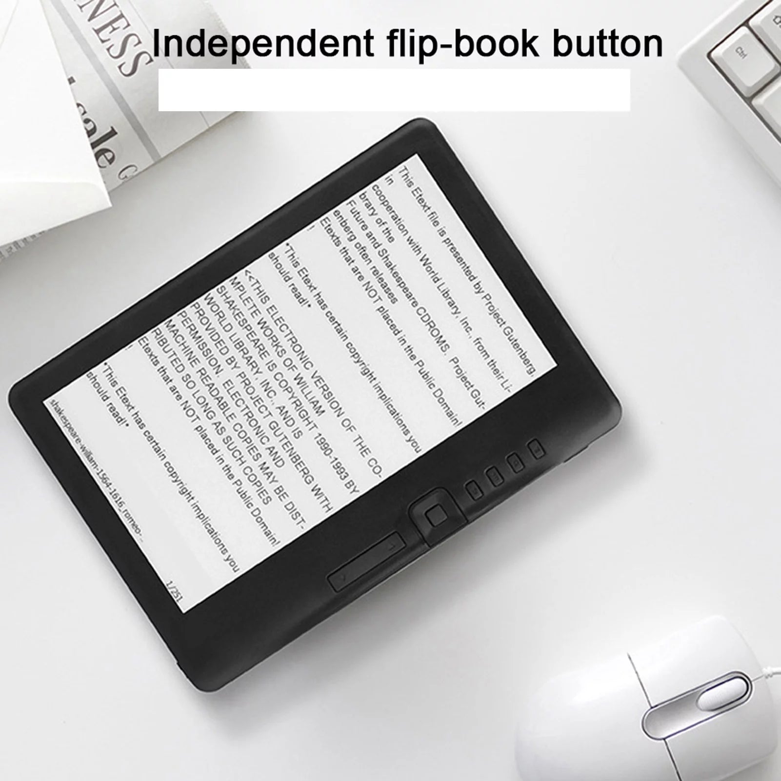 DEWIN E-Book Reader,BK7019 Portable 7inch Ebook Reader Colorful Screen Supports TF Card(8G RAM)