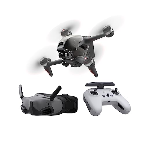 DJI FPV Explorer Combo (Goggles Integra), FPV Drone with Camera for Immersive Flight Experience, 4K/60fps, 10km HD Low-Latency Video Transmission, Emergency Brake and Hover, FAA Remote ID Compliant (Renewed)