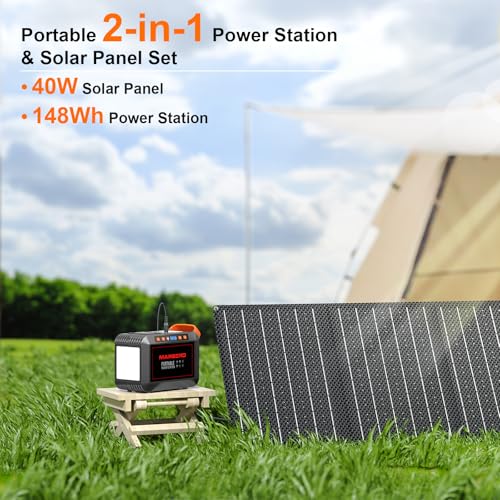 Portable Power Station 88Wh Camping Lithium Battery Solar Generator with AC Outlet S182630