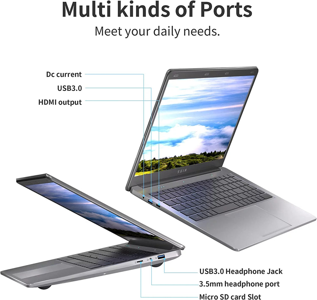 15.6 inch Laptop 4GB RAM 128GB SSD Windows 11 O7848