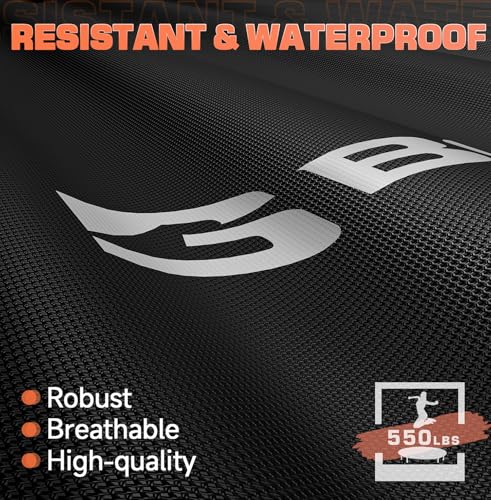 Foldable Mini Trampoline with Adjustable Foam Handle for Indoor Workout M8038