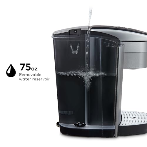 Single Serve K-Cup Pod Coffee Maker with Strength and Temperature Control V671355