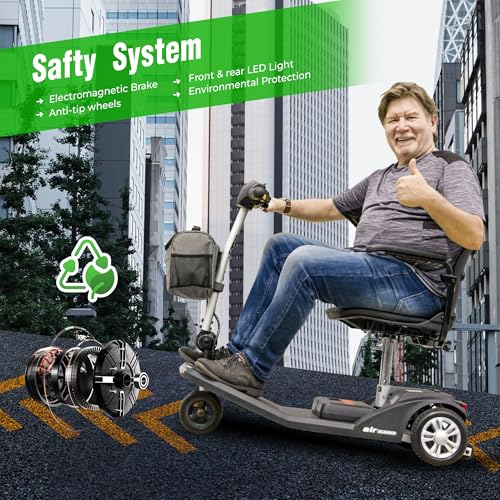 Folding Electric Mobility Scooter for Adults, 3-Wheel, Airline Approved B98982