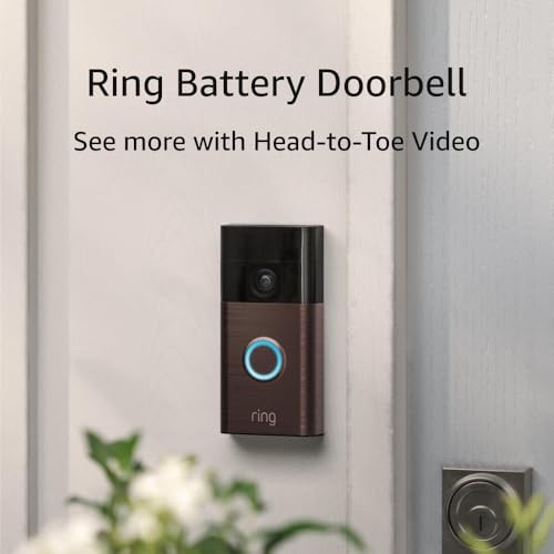 Battery Doorbell with Head-to-Toe Video, Two-Way Talk, Motion Detection F180987