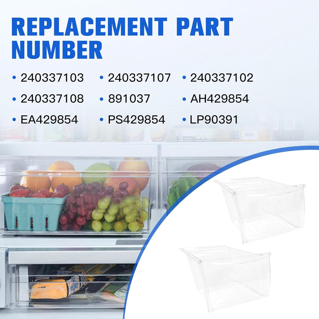 Fridge Crisper Drawer & Bin Replacement for Refrigerator N134604