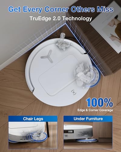 Robot Vacuum and Mop, 18500Pa Suction, Auto-Lift, Self-Emptying X838