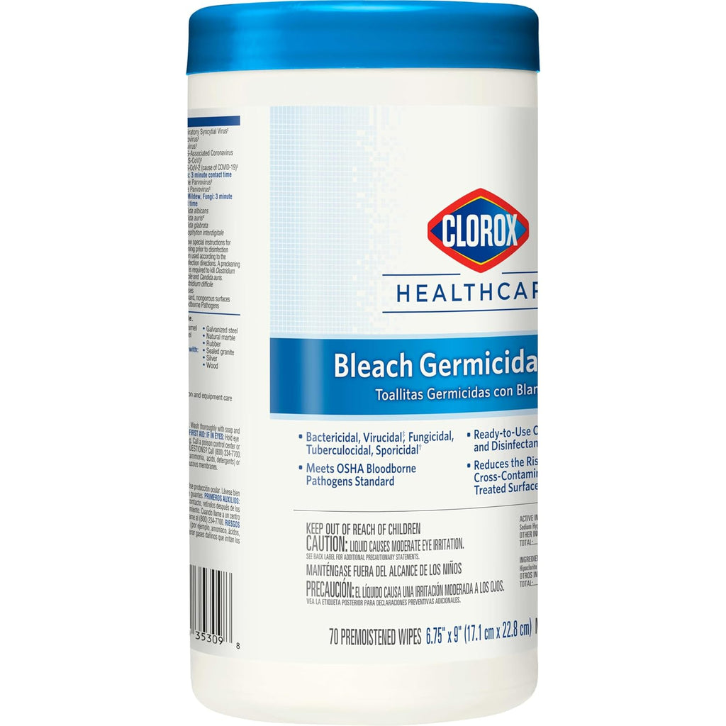 Germicidal Bleach Wipes, 70 Count P39867