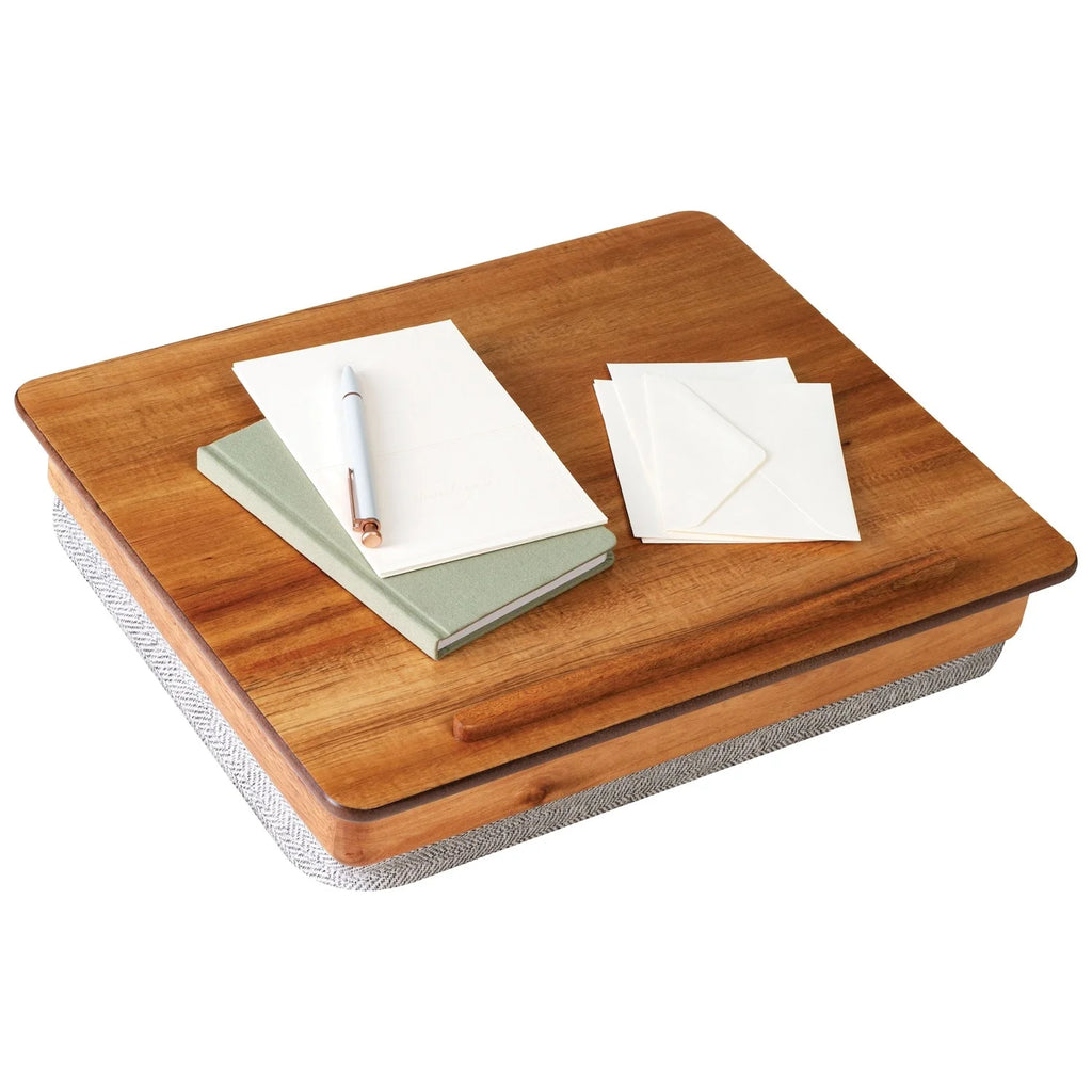 Acacia Wood Lap Desk with Storage B968