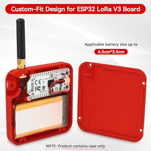 2 Pack ESP32 LoRa V3 Development Board with 915MHz Antennas, 3000mAh Battery, Meshtastic Case, OLED Display for Arduino LoRaWAN IOT D8768