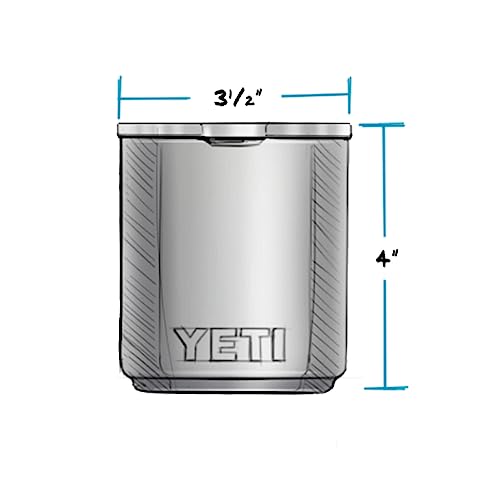 Vacuum Insulated Stainless Steel Stackable Lowball with Lid, 10 oz V4889