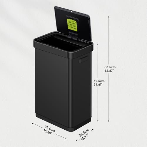 Touchless Motion Sensor Trash Can, 13.2 Gallon, Brushed Stainless Steel K748461