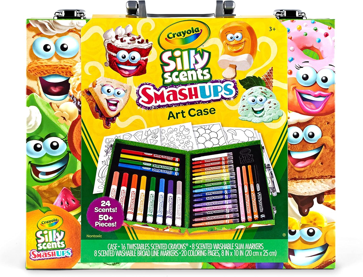 Crayola Silly Scents Mini Inspiration Art Case Coloring Set, Gift for Kids Age 4+