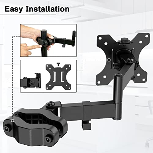 Universal VESA Pole Mount, Full Motion TV Mount for 17-32 Inch Screens U124