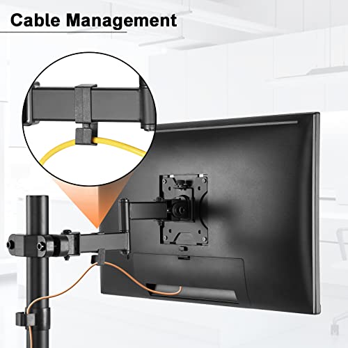 Universal VESA Pole Mount, Full Motion TV Mount for 17-32 Inch Screens U124
