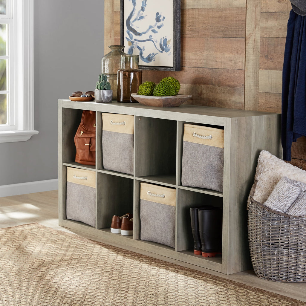 8-Cube Storage Organizer, Rustic Gray M73932