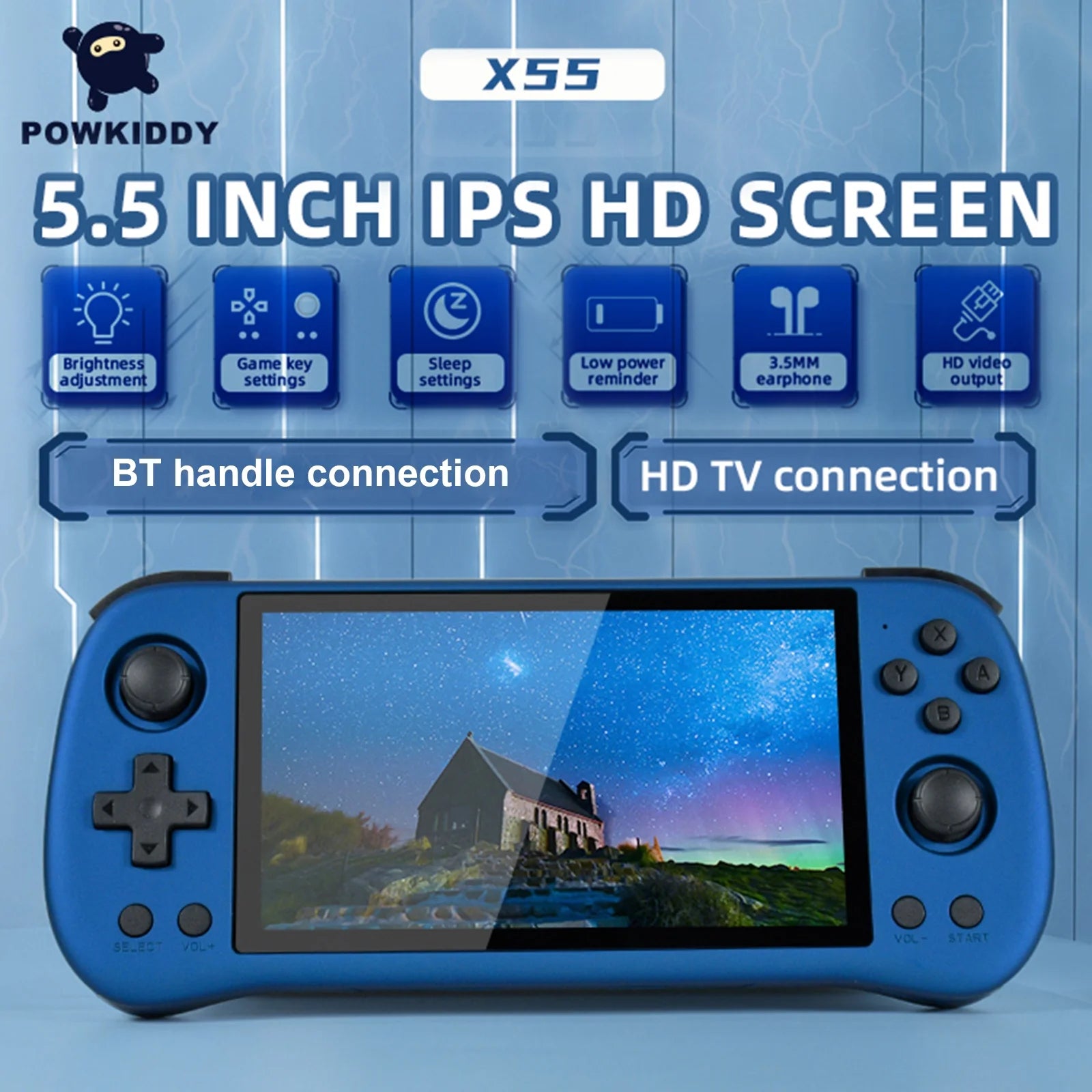 Handheld Game Console, TV Compatible Portable Gaming System B796157