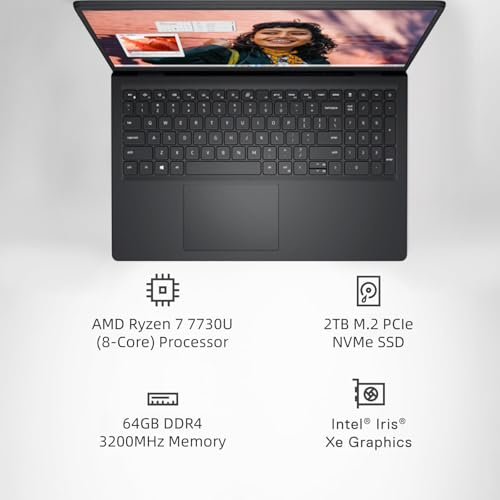 15.6" Touchscreen Laptop, AMD Ryzen 7, 64 GB RAM, 2 TB SSD, Windows 11 Pro A371566