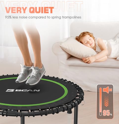 Foldable Mini Trampoline for Adults with Durable Bungees V5441
