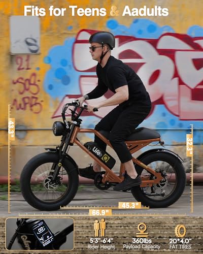 Electric Bike for Adults 1500W Peak Motor 20" Fat Tires 28MPH Removable Battery Dual Suspension 7-Speed X2728
