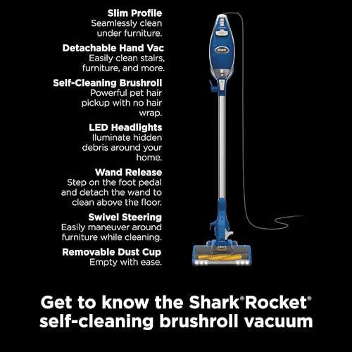 Corded Stick Vacuum with LED Headlights, XL Dust Cup, Pet Hair Pickup J914330