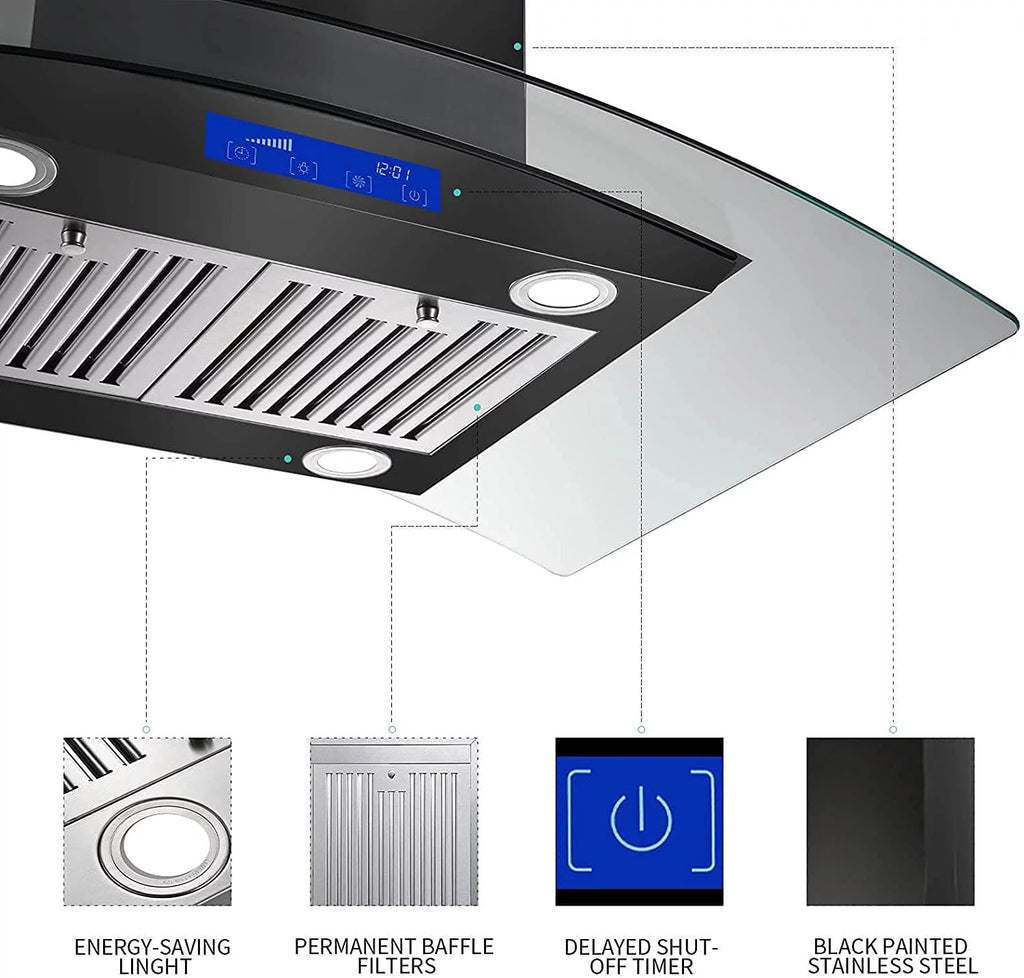 Island Mount Range Hood 36 Inch 900 CFM H647475