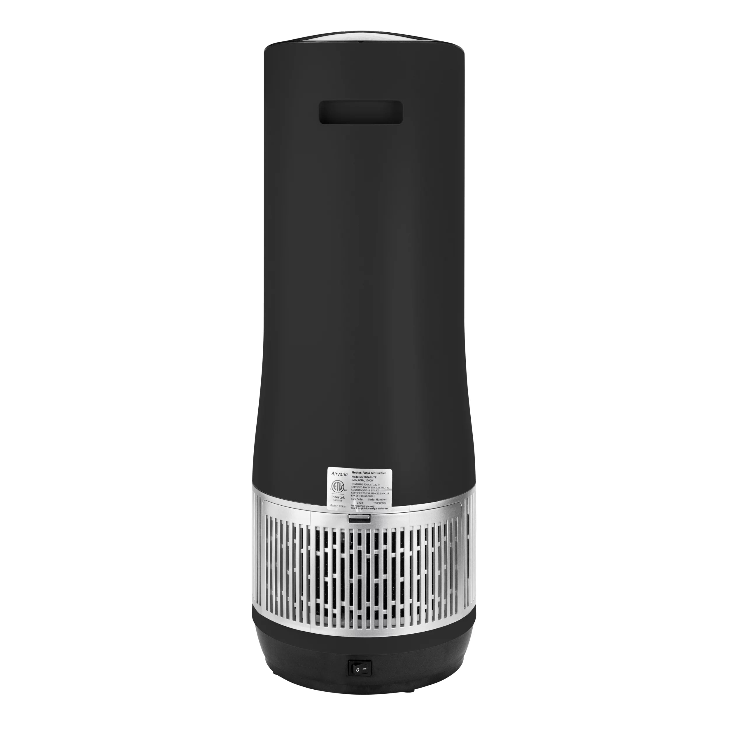 3-in-1 Air Purifier Heater Fan, Black Y39657