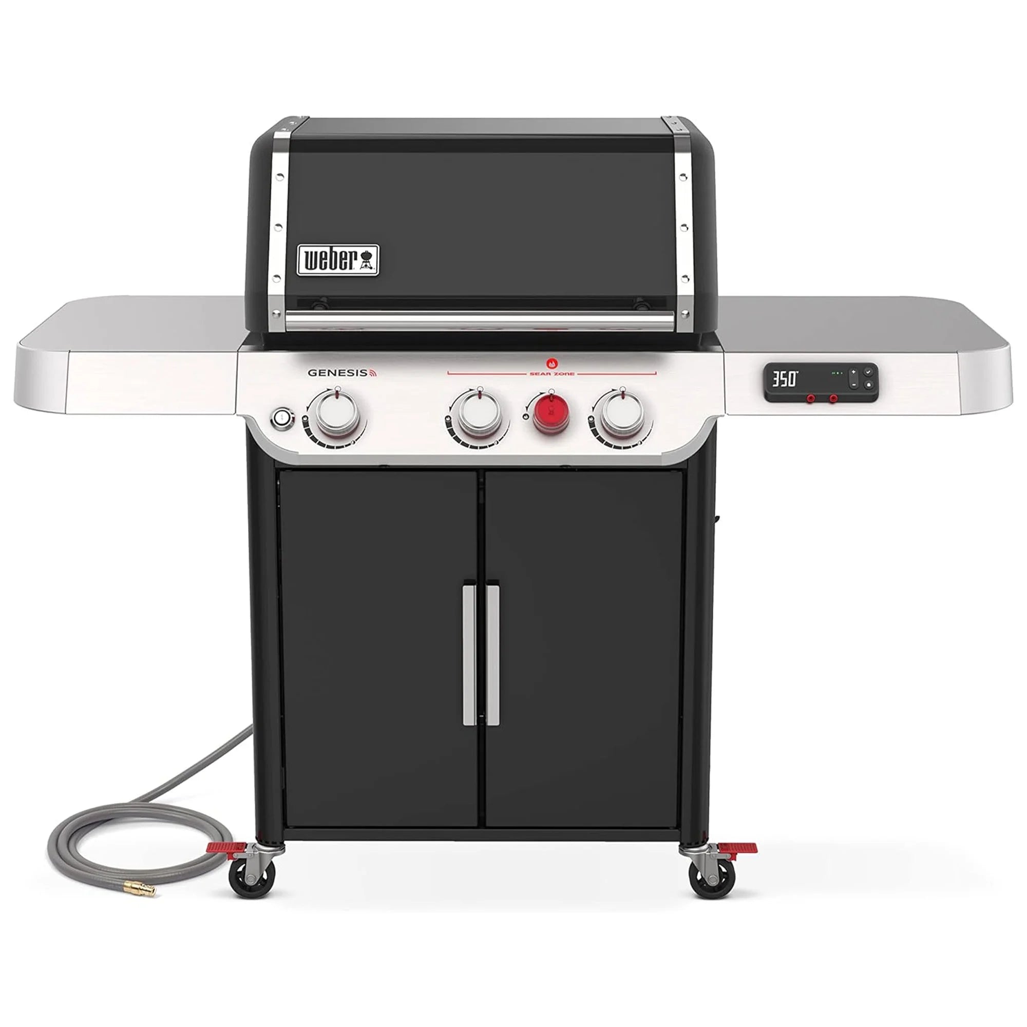 3 Burner Natural Gas Barbecue Grill, Black O257110
