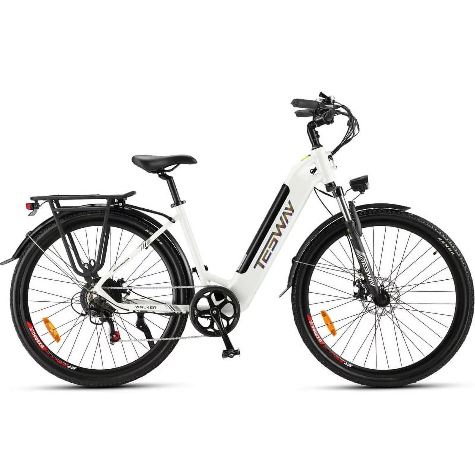 TESWAY 27.5" Electric Bike【BAFANG MOTOR】500W Powerful PAS Assisted Ebike 48V 12AH Long Range Ultimate Commuter E-bike, Step-Thru City Electric Bike for Adults
