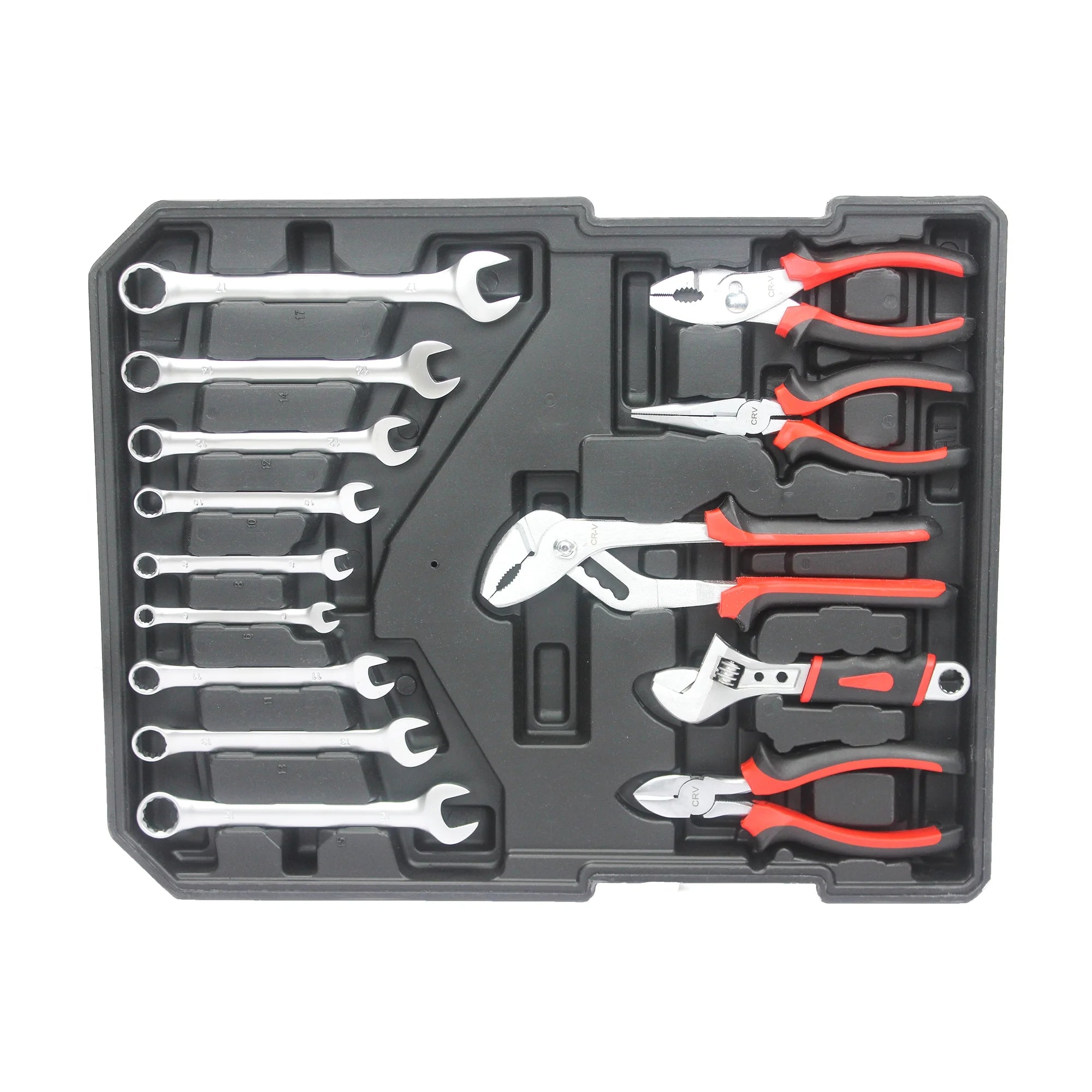 899PCS Tool Set, White Rolling Tool Box with 4 Layers, Household Hand Tool Kit Y485297
