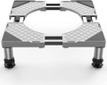 Mini Fridge Stand Universal Refrigerator Stand Adjustable Stand Base FU9721 Silver