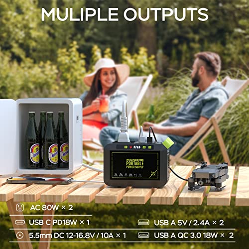 Portable Power Station 88Wh Camping Lithium Battery Solar Generator with AC Outlet S182630