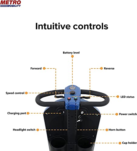 Folding Mobility Scooter for Seniors with Windshield and USB Charging S649040