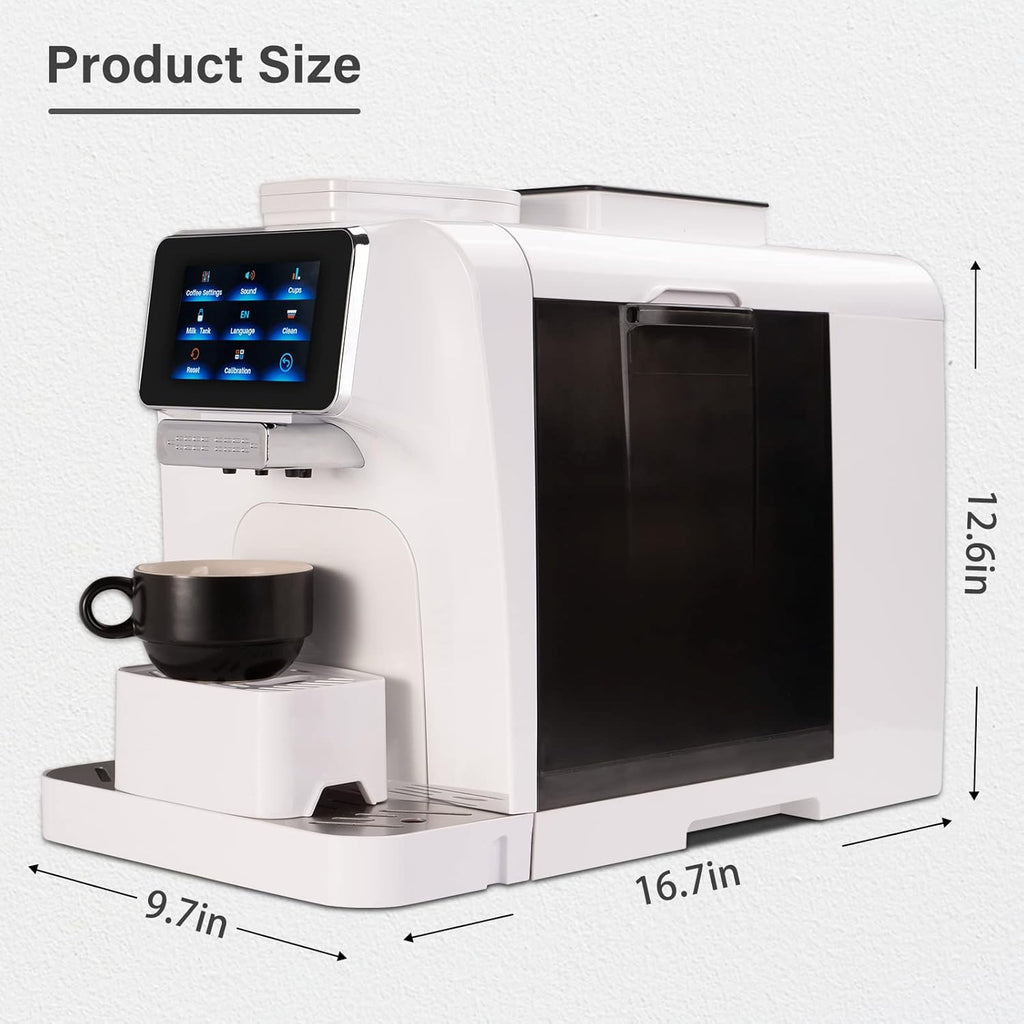 Automatic Espresso Coffee Machine with Milk Jug and Built-in Refrigerator S31347