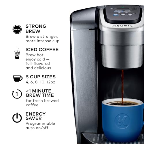 Single Serve K-Cup Pod Coffee Maker with Strength and Temperature Control V671355
