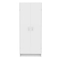 YINCHEN Pantry Cabinet Cupboard with 2 Doors, Adjustable Shelves, Standing, Storage for Kitchen, Laundry or Utility Room, White
