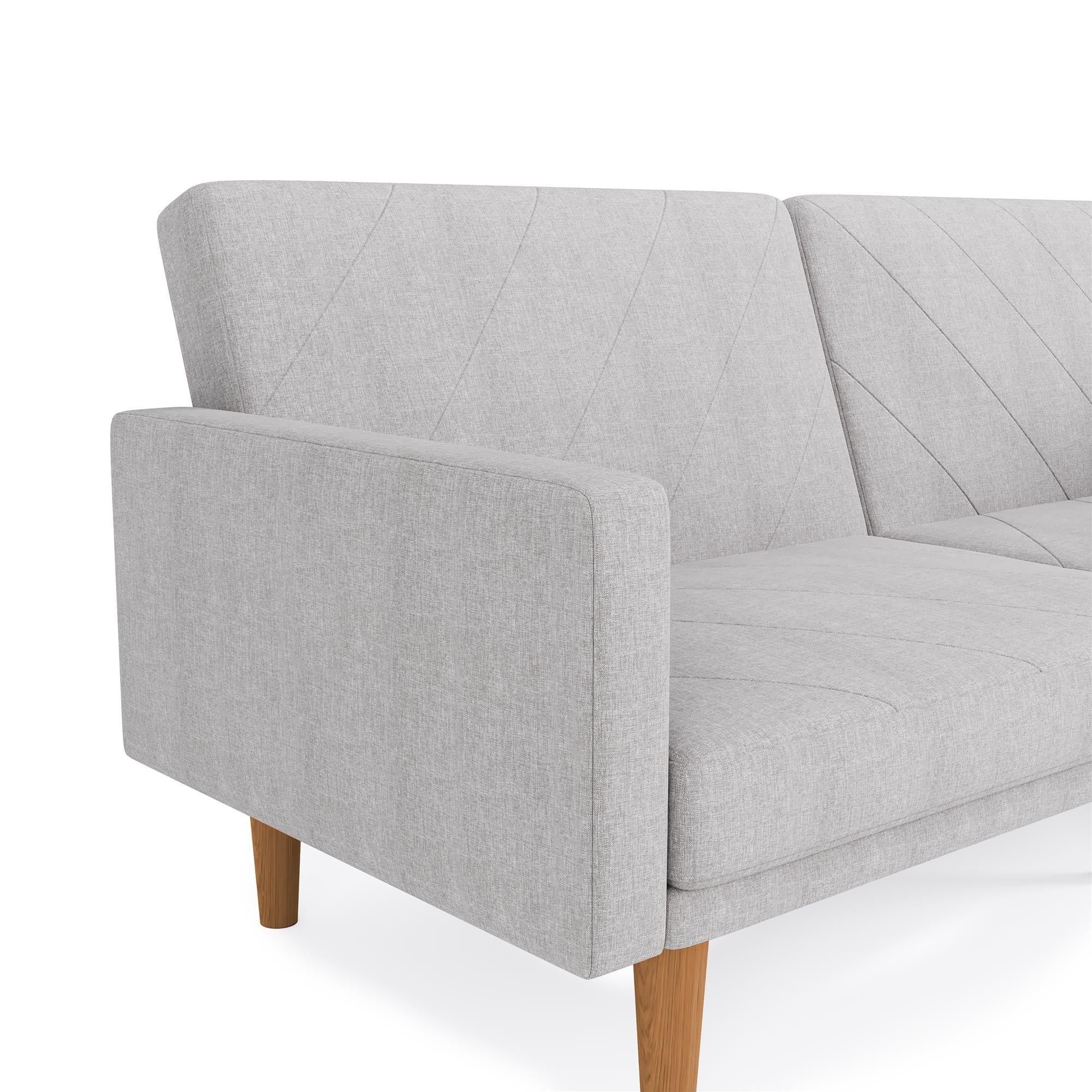 Convertible Sofa Bed with USB Port, Light Gray T950