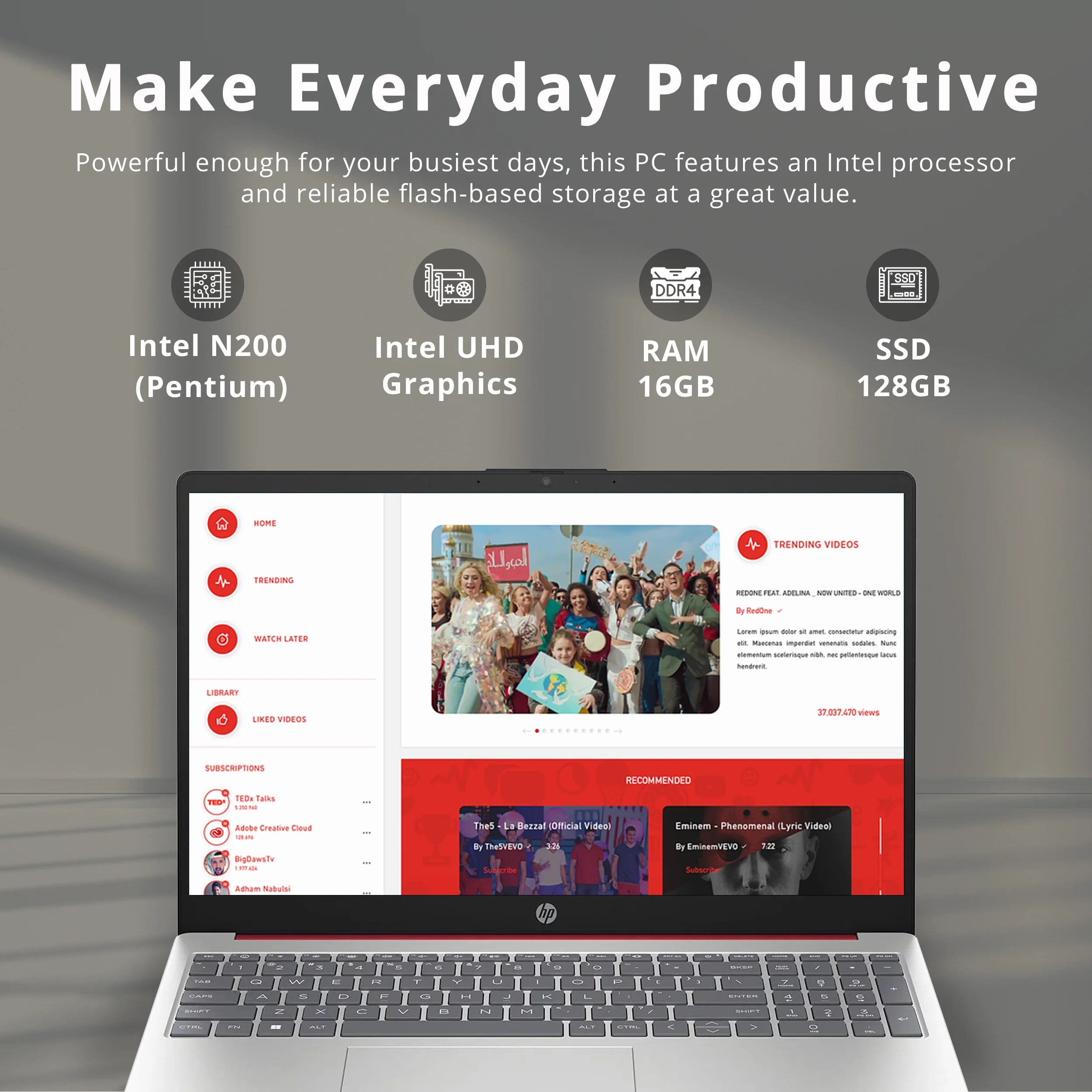 15.6 Business Laptop with Intel Pentium and 16GB RAM I7878