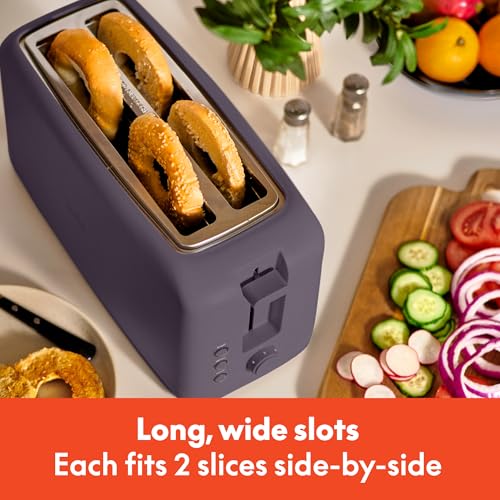 2 Slice Slim Toaster with 6 Shade Control, Reheat & Cancel, Removable Crumb Tray E366018