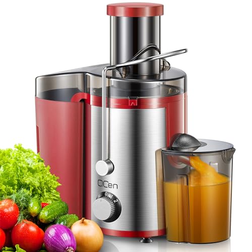 Juicer Machine, 800W Centrifugal Extractor with Wide Mouth Feed Chute, Stainless Steel, BPA-free V753