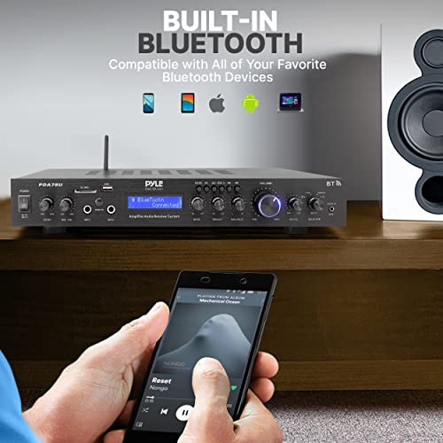 5-Channel Rack Mount Bluetooth Receiver & Home Theater Amp with Digital Display X71516